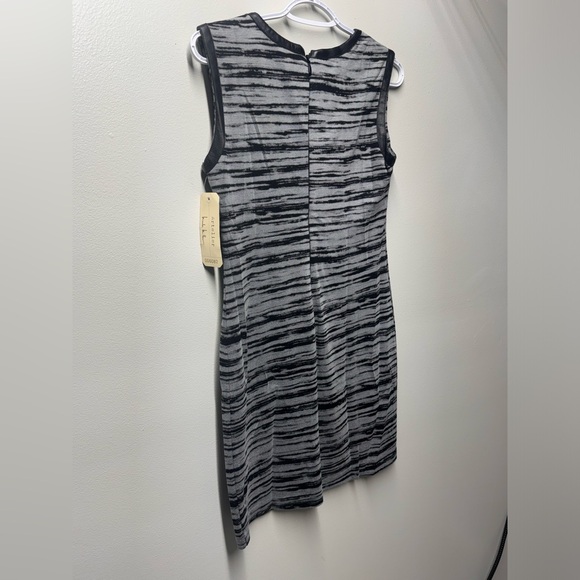 Nicole Miller Artelier Lamb Leather Combo Handmade Dress - Picture 8 of 9